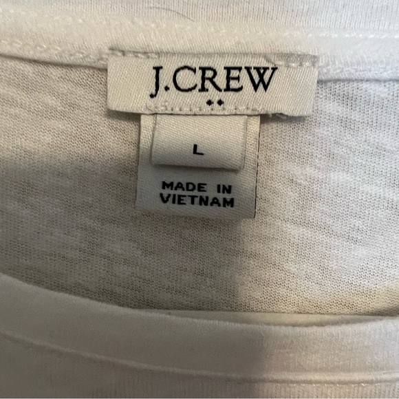 SOLD J. Crew Cropped Tie Back Tee - Picture 6 of 6